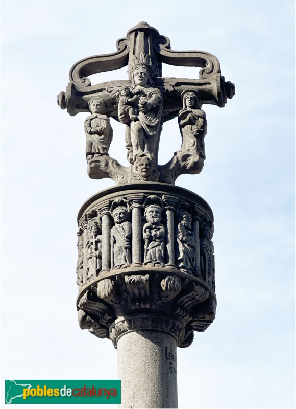 Mataró - Creu de terme. Reproducció (Foto: Albert Esteves, 2025) Mataró - Creu de terme. Reproducció