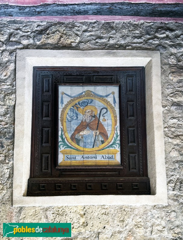 Vila-seca - Portal de Sant Antoni. Mosaic de Sant Antoni Abat