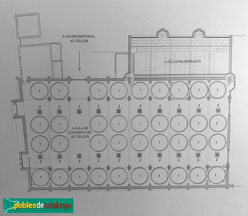 Vila-seca - Celler Cooperatiu. Planta