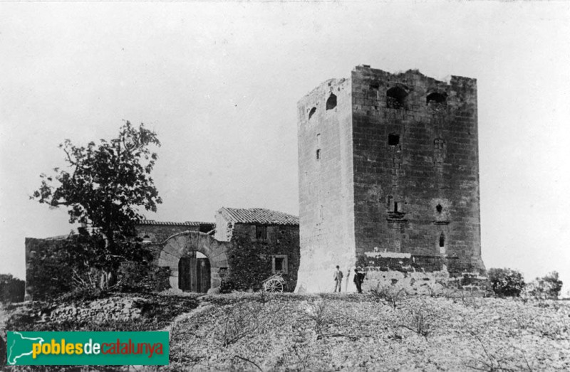 Salou - Torre Vella (Foto: <i>Juli Soler -Arxiu Fotogràfic Centre Excursionista de Catalunya-</i>, 1900-1914) Salou - Torre Vella