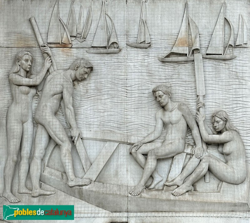 Tarragona - Edifici Caixa Tarragona. Relleu de la Pesca (Joan Rebull)