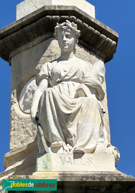 Vilanova i la Geltrú - Monument als Promotors del Ferrocarril. Valls