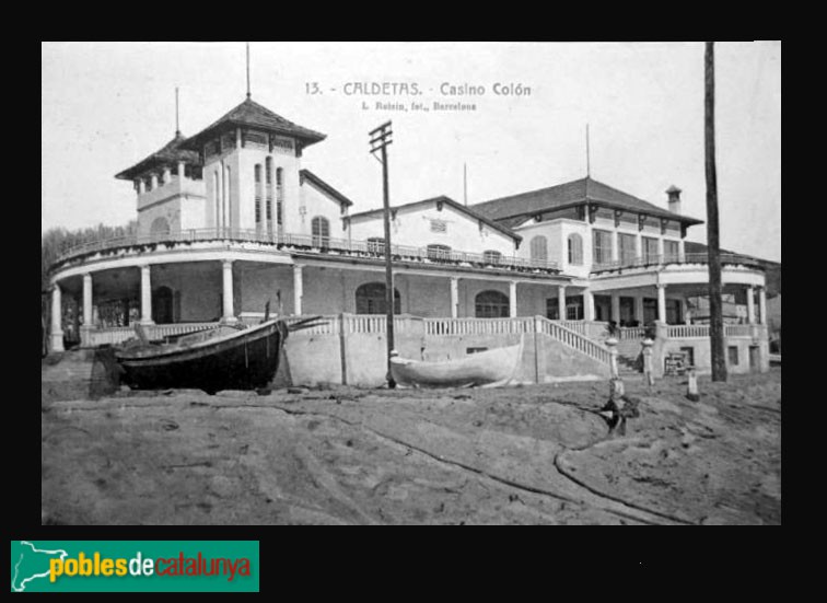 Caldes d'Estrac - Passeig dels Anglesos. Postal antiga Caldes d'Estrac - Passeig dels Anglesos. Postal antiga