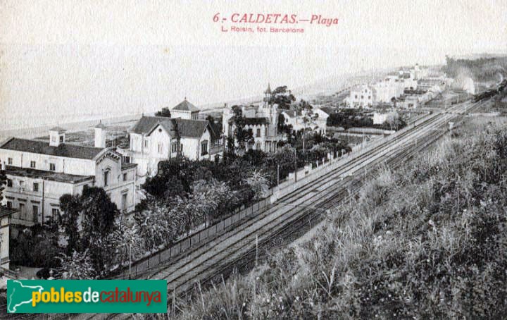 Caldes d'Estrac - Passeig dels Anglesos. Postal antiga Caldes d'Estrac - Passeig dels Anglesos. Postal antiga