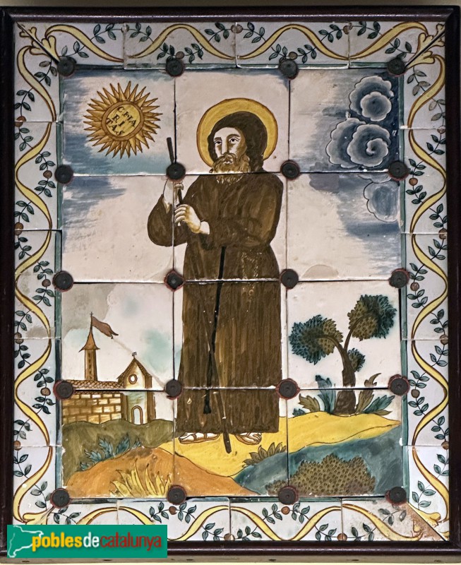 Blioteca-Museu Víctor Balaguer - Plafó de Sant Antoni Abat (segle XVIII)