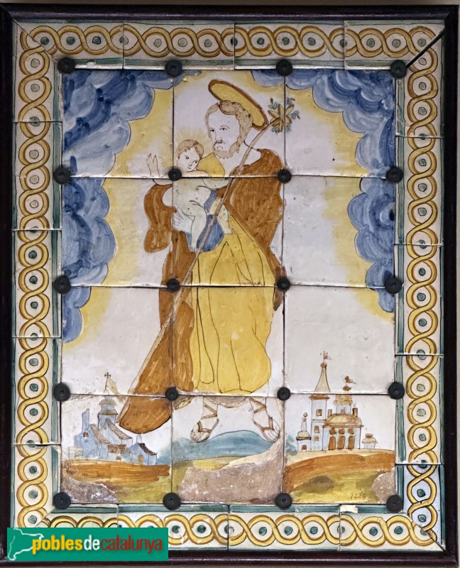 Blioteca-Museu Víctor Balaguer - Plafó de Sant Antoni de Pàdua (segle XVIII)