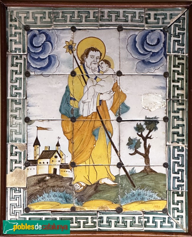 Blioteca-Museu Víctor Balaguer - Plafó de Sant Antoni de Pàdua (segle XVIII)