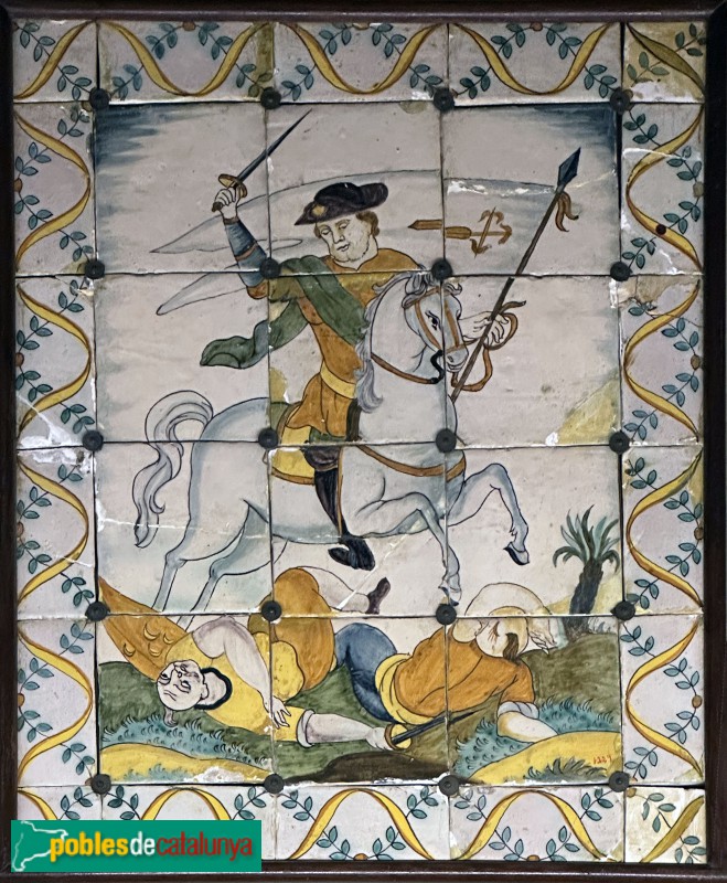 Blioteca-Museu Víctor Balaguer - Plafó de Sant Jaume (segle XVIII)