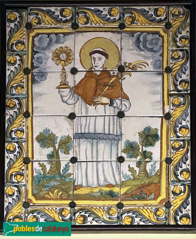 Blioteca-Museu Víctor Balaguer - Plafó de Sant Ramon Nonat (segle XVIII)