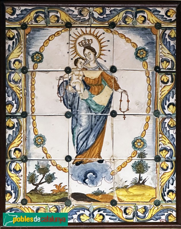 Blioteca-Museu Víctor Balaguer - Plafó de la M.D. del Roser (segle XVIII)