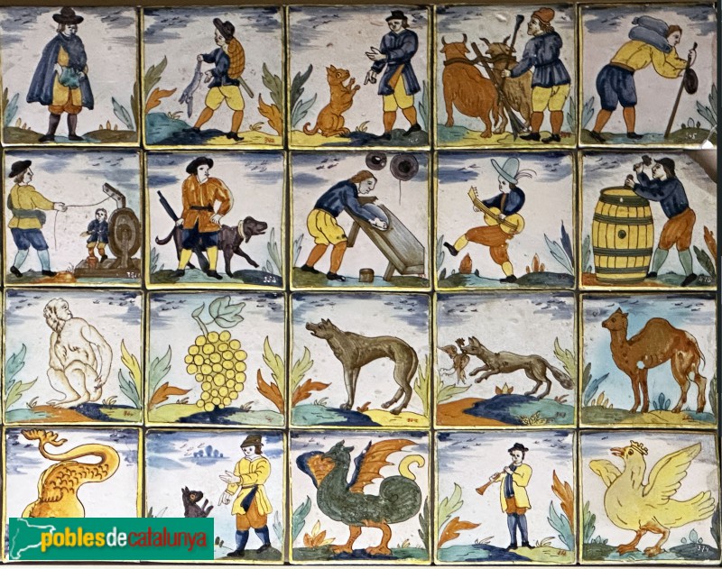Blioteca-Museu Víctor Balaguer - Rajoles d'ofici (segle XVIII)
