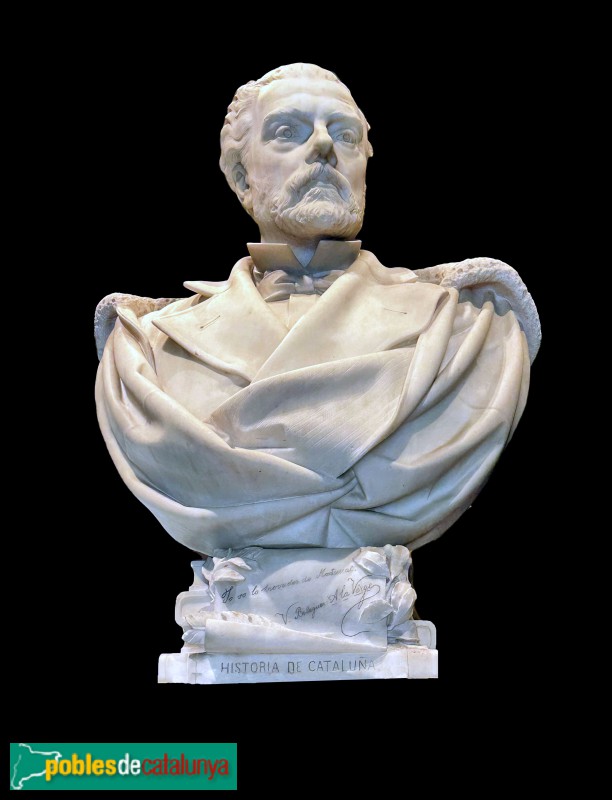 Biblioteca-Museu Víctor Balaguer - Carlo Nicoli - Bust de Víctor Balaguer, 1881. Marbre