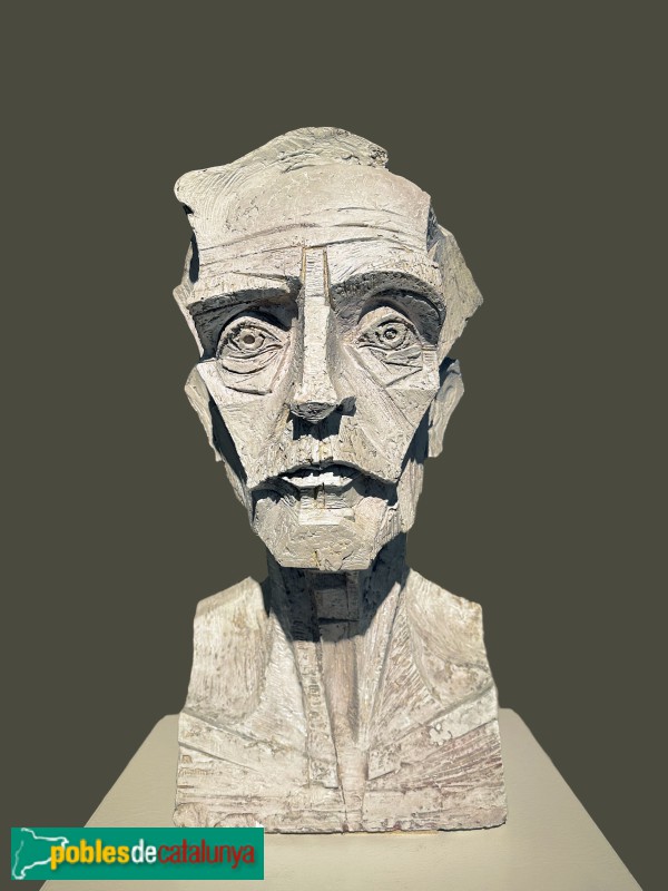 Biblioteca-Museu Víctor Balaguer - Josep M. Subirachs - <i>Retrat de Francesc Macià</i>, 1984. Guix