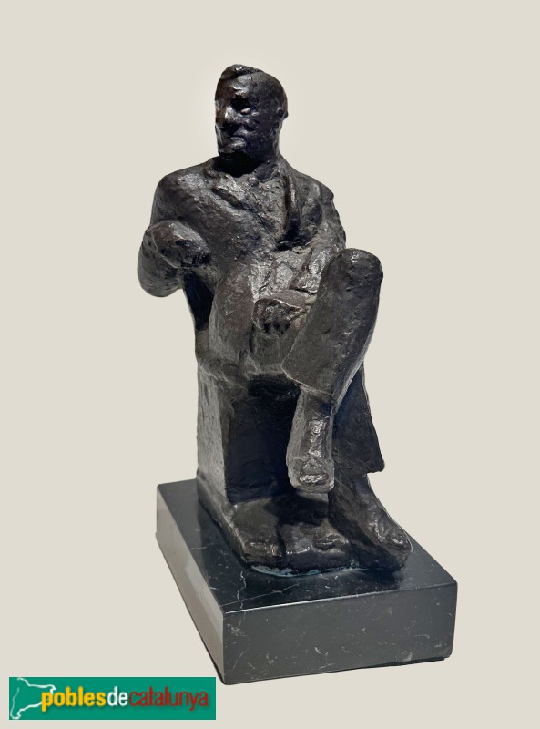 Biblioteca-Museu Víctor Balaguer - Manolo Hugué <i>El gravador Enric C. Ricart</i>, 1941. Bronze