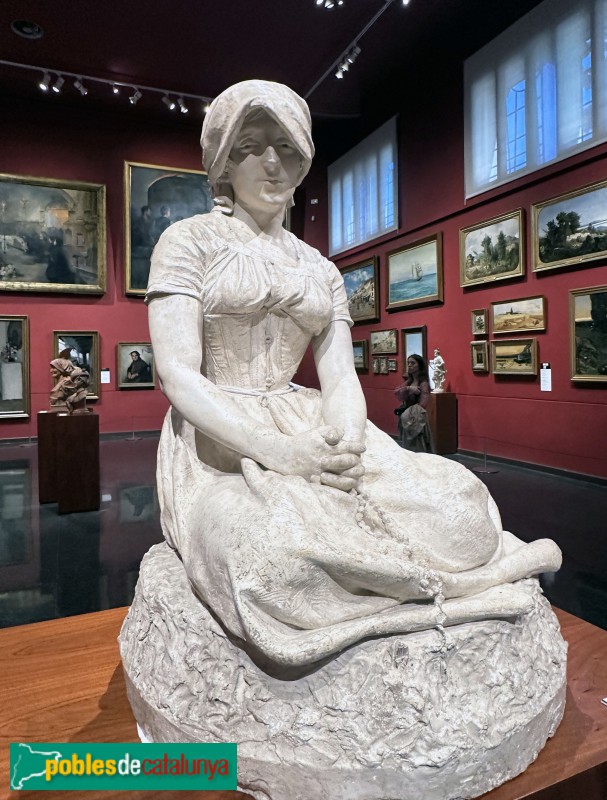 Biblioteca-Museu Víctor Balaguer - Enric Clarasó <i>Oració</i>, 1891. Guix