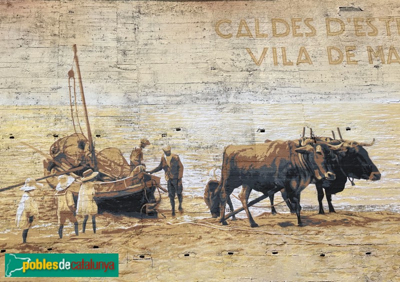 Caldes d'Estrac - Mural <i>Caldes d'Estrac vila de mar</i>