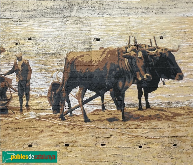 Caldes d'Estrac - Mural <i>Caldes d'Estrac vila de mar</i>