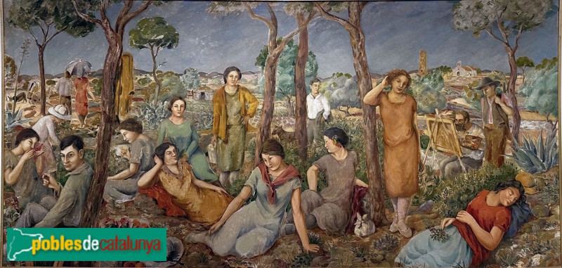 Museu Víctor Balaguer - Berenar al camp (Enric C. Ricart, 1926) (Foto: Albert Esteves, 2025) Museu Víctor Balaguer - Berenar al camp (Enric C. Ricart, 1926)