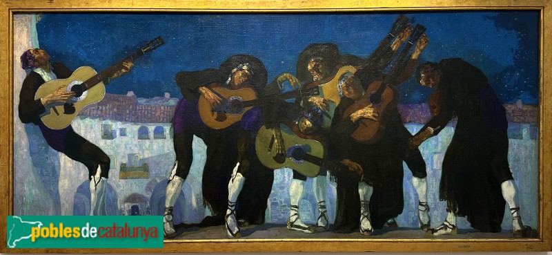 Museu Víctor Balaguer - La rondalla de Jaca (Hermen Anglada Camarasa, c.1910) (Foto: Albert Esteves, 2025) Museu Víctor Balaguer - La rondalla de Jaca (Hermen Anglada Camarasa, c.1910)
