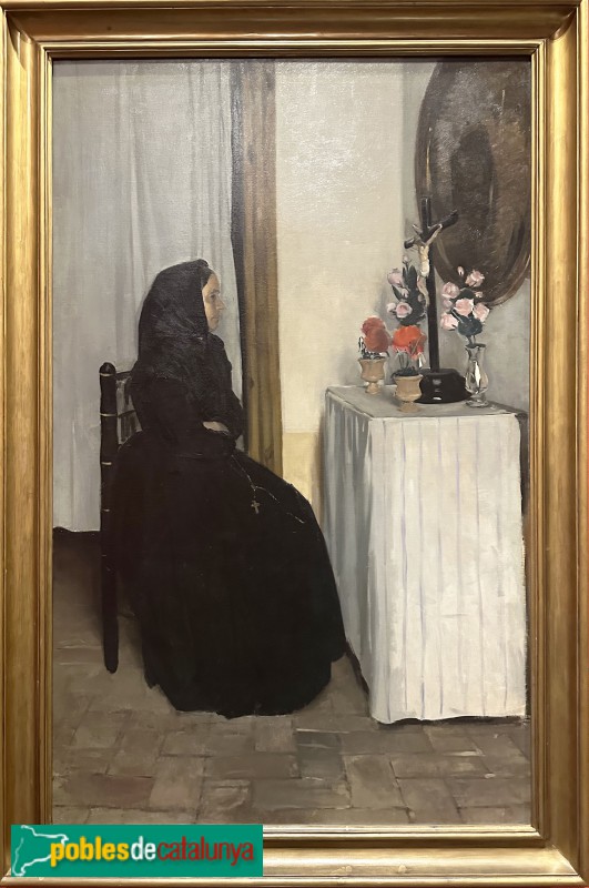 Museu Víctor Balaguer - La vídua (Ramon Casas, 1889-90) (Foto: Albert Esteves, 2025) Museu Víctor Balaguer - La vídua (Ramon Casas, 1889-90)