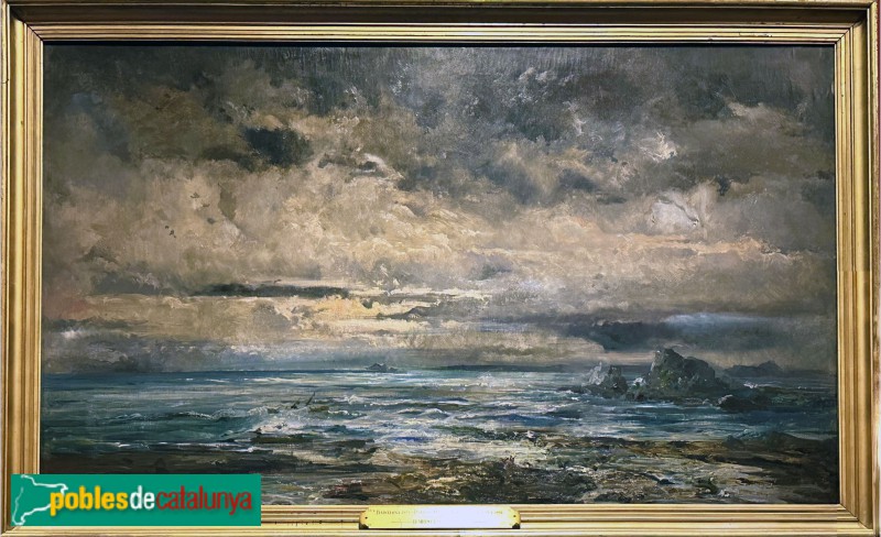 Museu Víctor Balaguer - Mar tempestuós (Ramon Martí Alsina, 1872-84) (Foto: Albert Esteves, 2025) Museu Víctor Balaguer - Mar tempestuós (Ramon Martí Alsina, 1872-84)