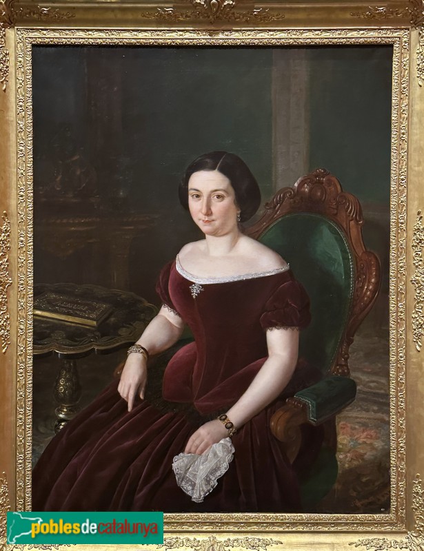 Museu Víctor Balaguer - Retrat de dona (Joaquim Espalter, 1856) (Foto: Albert Esteves, 2025) Museu Víctor Balaguer - Retrat de dona (Joaquim Espalter, 1856)