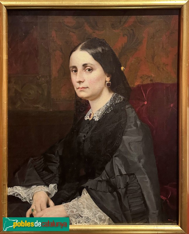 Museu Víctor Balaguer - Retrat de Maria Anna Martorell de Bofill (Antoni Caba, 1877) (Foto: Albert Esteves, 2025) Museu Víctor Balaguer - Retrat de Maria Anna Martorell de Bofill (Antoni Caba, 1877)