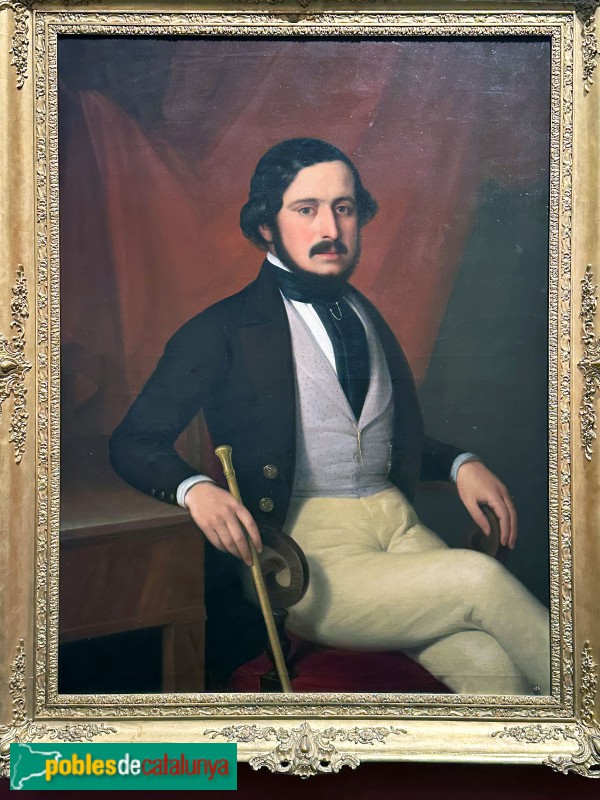 Museu Víctor Balaguer - Retrat d'home (Joaquim Espalter, 1856) (Foto: Albert Esteves, 2025) Museu Víctor Balaguer - Retrat d'home (Joaquim Espalter, 1856)