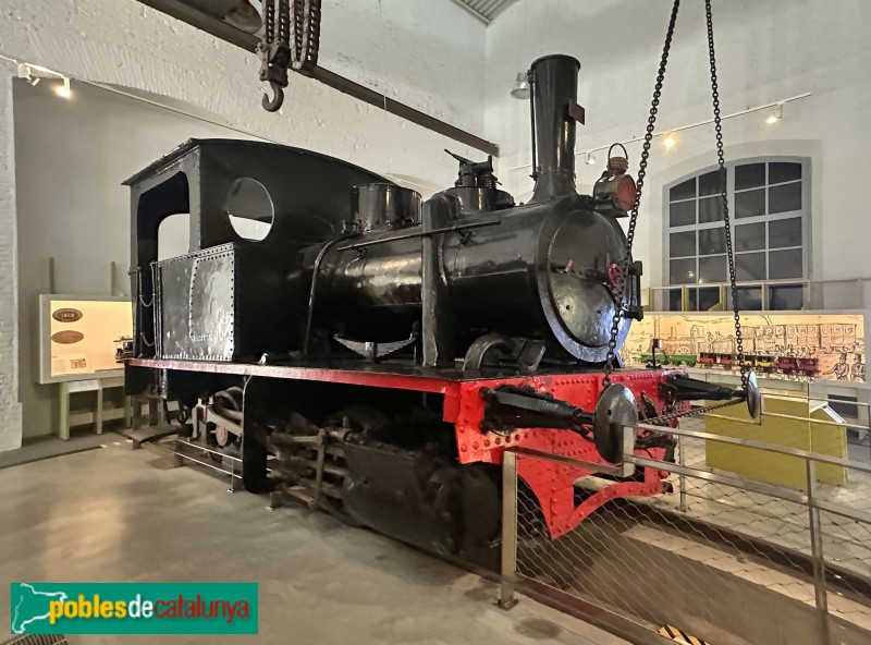 Vilanova i la Geltrú - Museu del Ferrocarril. Locomotora de Vapor 020-04 Andaluces 	(1871)