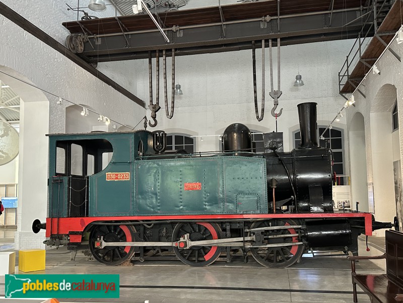 Vilanova i la Geltrú - Museu del Ferrocarril. Locomotora de Vapor 030-0233 (1887)