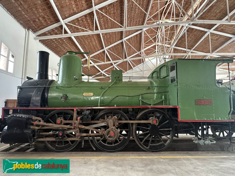 Vilanova i la Geltrú - Museu del Ferrocarril. Locomotora de Vapor 030-2110 Perruca (1881)