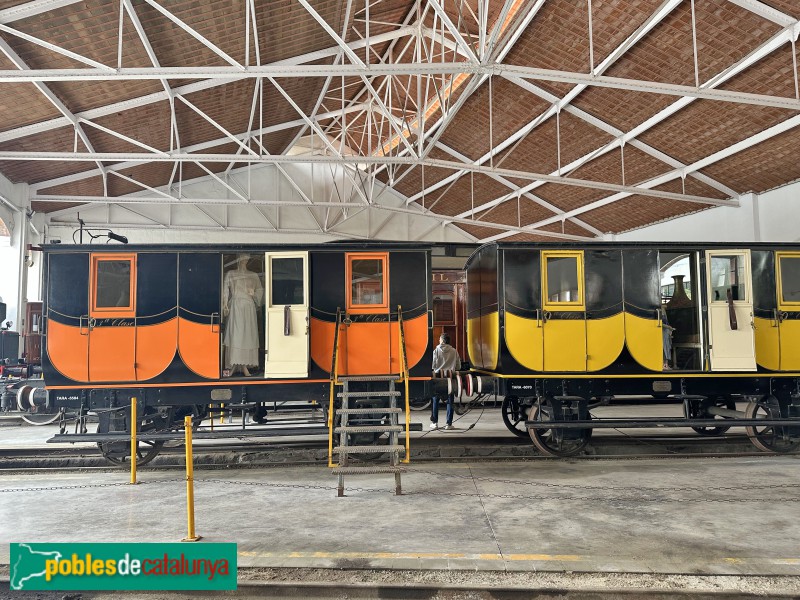 Vilanova i la Geltrú - Museu del Ferrocarril. Cotxes de Tren del Centenari