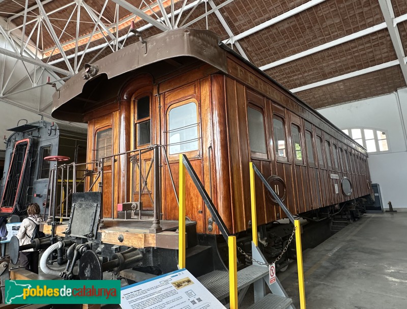 Vilanova i la Geltrú - Museu del Ferrocarril. Cotxe BB-2597 Harlan