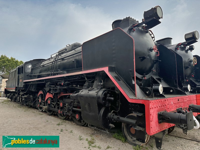 Vilanova i la Geltrú - Museu del Ferrocarril. Locomotores de vapor 141F "Mikado" (1953)