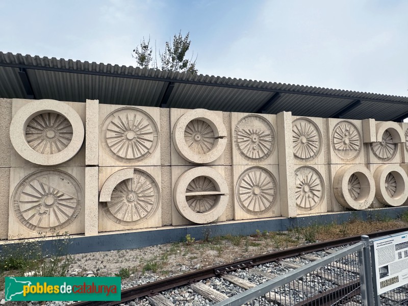 Vilanova i la Geltrú - Museu del Ferrocarril. Fris de l'Estació de Barcelona-Sants