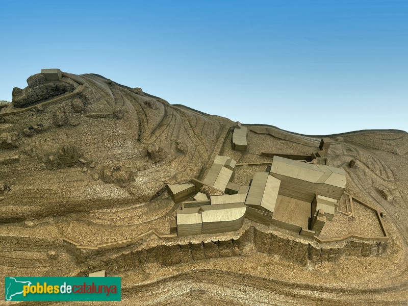 Riudecanyes - Monestir d'Escornalbou. Maqueta