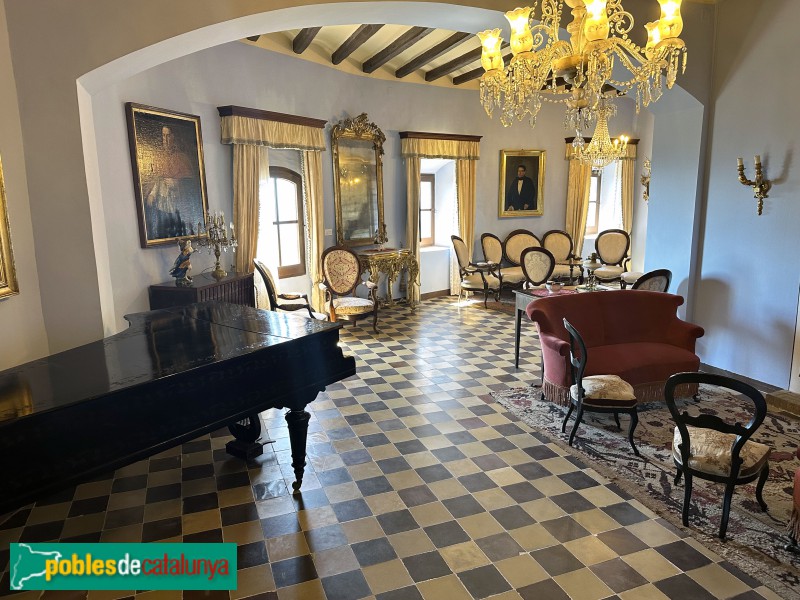 Monestir d'Escornalbou. Mansió d'Eduard Toda. Sala de música
