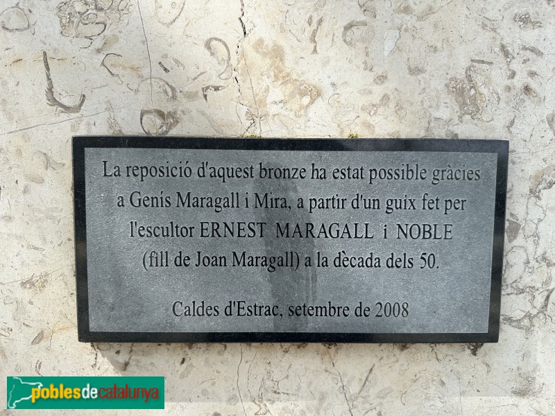 Caldes d'Estrac - Bust de Joan Maragall