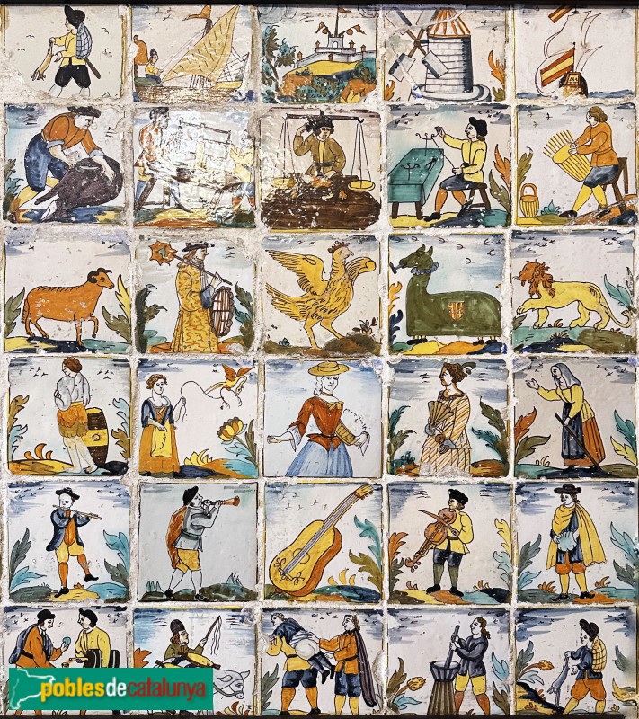 Monestir d'Escornalbou. Mansió d'Eduard Toda. Ceràmica catalana