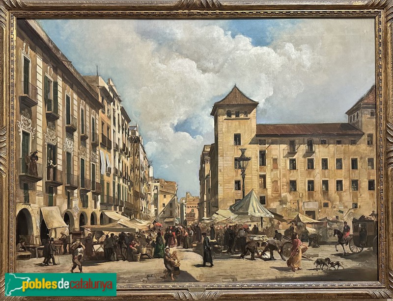 Museu Pau Casals - Els Encants Vells del pla de Sant Sebastià de Barcelona. Ramon Martí Alsina, c.1875