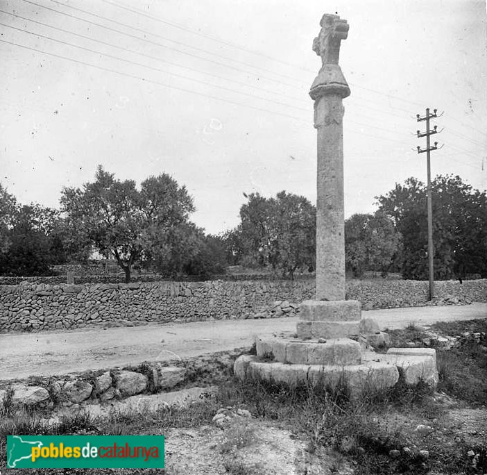 El Vendrell - Creu de terme de Sant Vicenç de Calders (desapareguda)