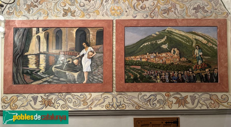 Partdip - Ermita de Santa Marina. Decoració del presbiteri