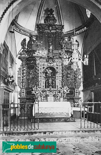 Pratdip - Retaule barroc de Santa Marina (desaparegut)