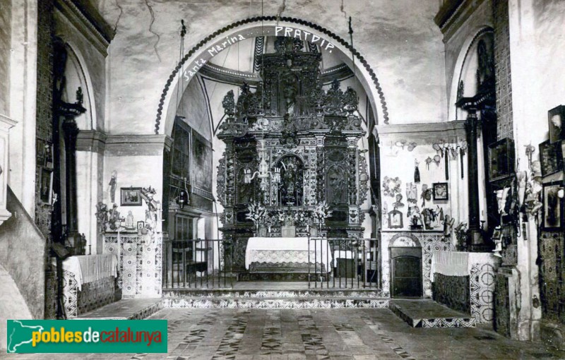Pratdip - Retaule barroc de Santa Marina (desaparegut)