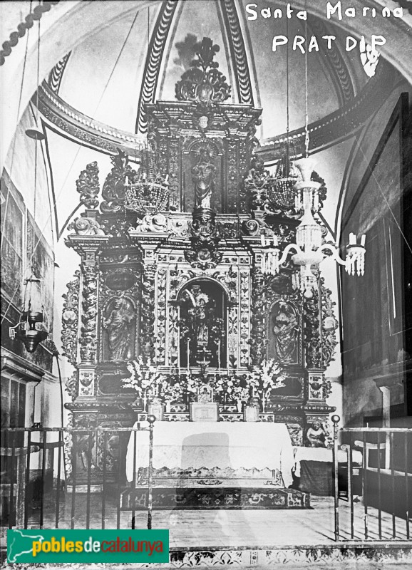Pratdip - Retaule barroc de Santa Marina (desaparegut)