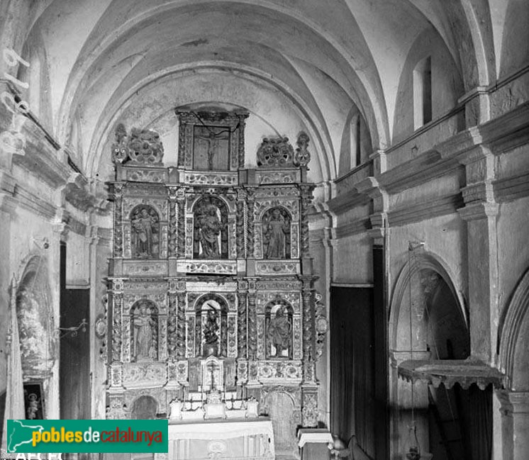 L'Albiol - Església de Sant Miquel. Retaule desaparegut