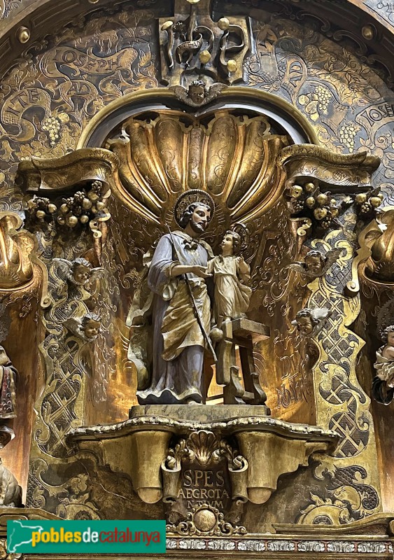 El Vendrell - Esglesia de Sant Salvador. Altar de Sant Josep