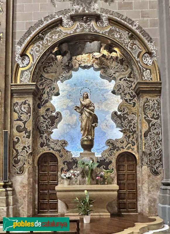 El Vendrell - Esglesia de Sant Salvador. Altar de la Puríssima