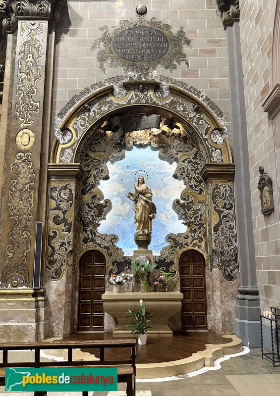 El Vendrell - Esglesia de Sant Salvador. Altar de la Puríssima