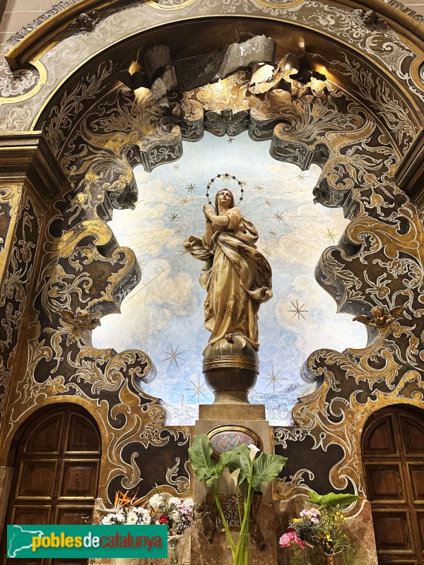 El Vendrell - Esglesia de Sant Salvador. Altar de la Puríssima